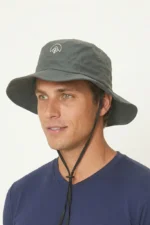 Chapéu Australiano Poliamida UV Nos Alpes Cinza Escuro