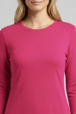 Camiseta Feminina Básica Poliamida UV Manga Longa Pink