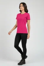Camiseta Feminina Básica Poliamida UV Pink