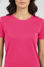 Camiseta Feminina Básica Poliamida UV Pink