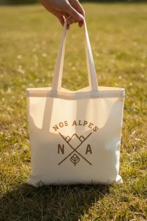 Ecobag Algodão Cru 30×40 cm Nos Alpes