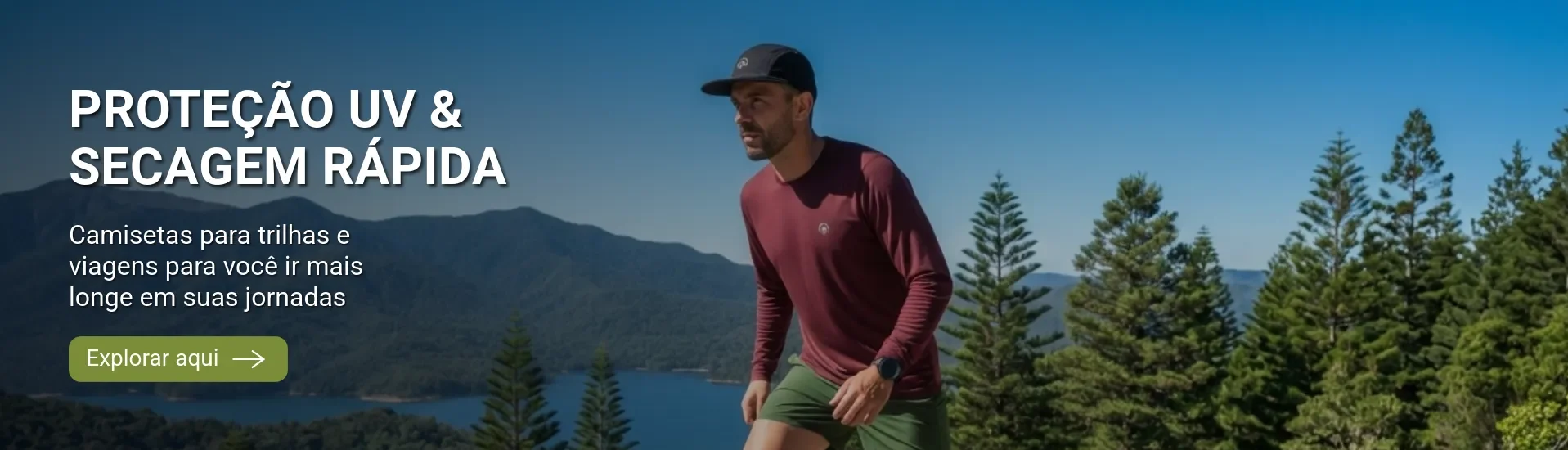 Banner Home Camisetas Com Proteção Solar