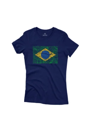 Camiseta Feminina Básica Algodão Sustentável Bordô 5 camiseta-feminina-brasil-natureza-marinho