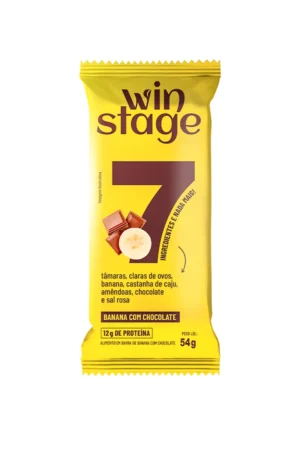 Barra de Proteína 54g Natural Banana Com Chocolate WinStage