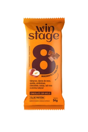 Barra de Proteína 54g Natural Chocolate com Avelã WinStage
