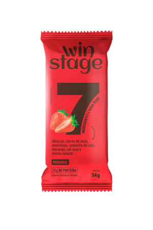 Barra de Proteína 54g Natural Morango WinStage