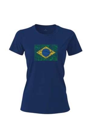 Camiseta Masculina Poliamida UV Manga Longa Brasil Natureza 3 Camiseta Feminina Poliamida UV Brasil Natureza Marinho