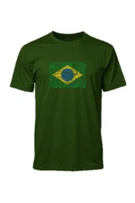 Camiseta Masculina Poliamida UV Brasil Natureza Verde