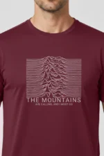 Camiseta Masculina Poliamida UV Mountains Are Calling Bordo