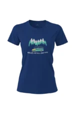 Camiseta Feminina Poliamida UV Happiness Only Real When Shared Marinho