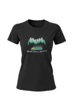 Camiseta Feminina Poliamida UV Happiness Only Real When Shared Preto