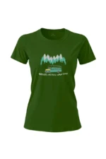 Camiseta Feminina Poliamida UV Happiness Only Real When Shared Verde
