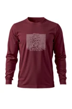Camiseta Masculina Poliamida UV Manga Longa Mountains Are Calling Bordo
