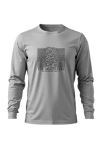 Camiseta Masculina Poliamida UV Manga Longa Mountains Are Calling Cinza