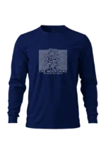 Camiseta Masculina Poliamida UV Manga Longa Mountains Are Calling Marinho