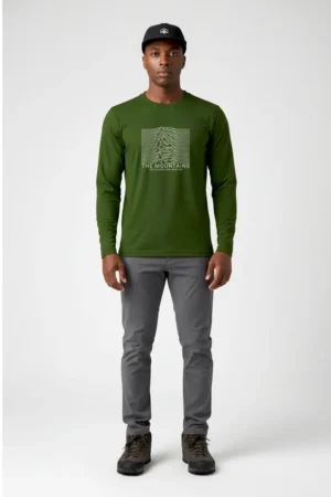 Camiseta Feminina Poliamida UV Manga Longa Serra do Mar 2 Camiseta Masculina Poliamida UV Manga Longa Mountains Are Calling Verde