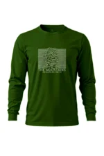 Camiseta Masculina Poliamida UV Manga Longa Mountains Are Calling Verde