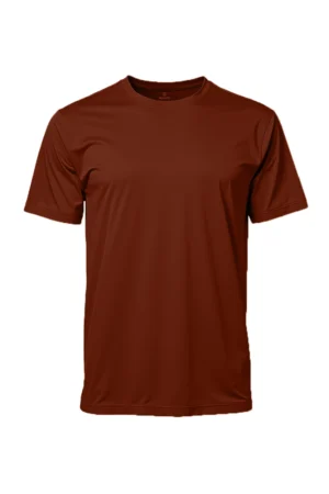 Camiseta Masculina Básica Poliamida UV Marrom
