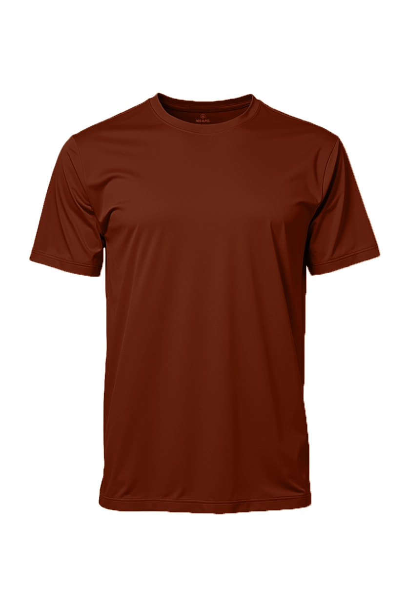 camiseta-masculina-basica-poliamida-uv-marrom-c Camiseta Masculina Básica Poliamida UV Marrom